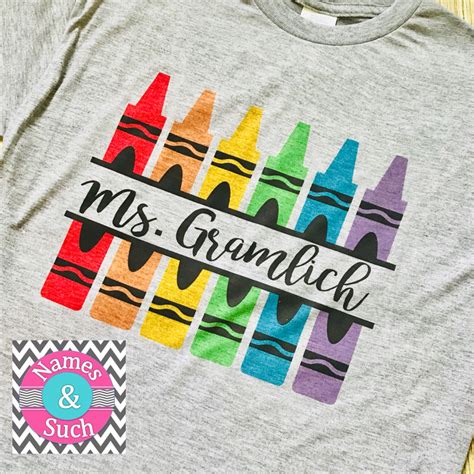 crayon teacher shirt|crayon teacher shirt svg.